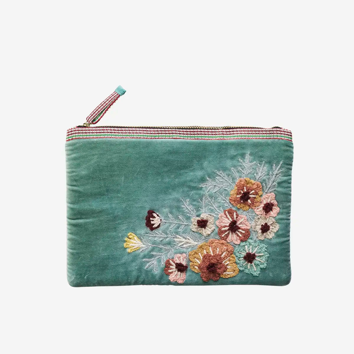 Housse pour tablette brodée - Aqua — Madam Stoltz , Lyon