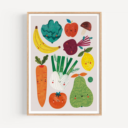 Affiche A4 - Fruits et légumes