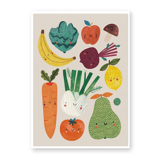Affiche A4 - Fruits et légumes