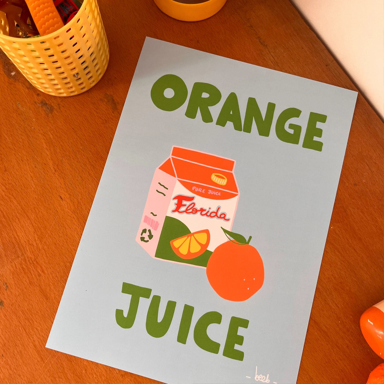 Affiche A5 - Orange Juice