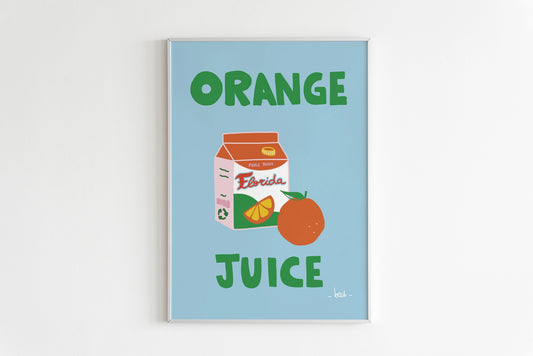Affiche A5 - Orange Juice