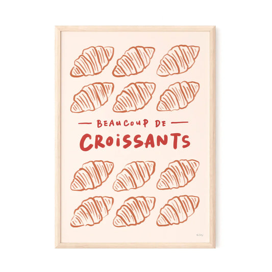 Affiche A4 - Beaucoup de croissants — Rio Soléy , Lyon