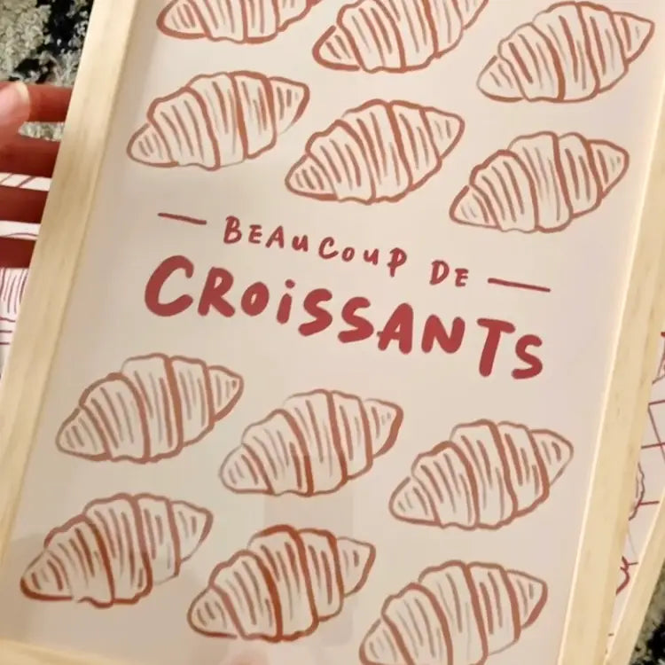 Affiche A4 - Beaucoup de croissants — Rio Soléy , Lyon