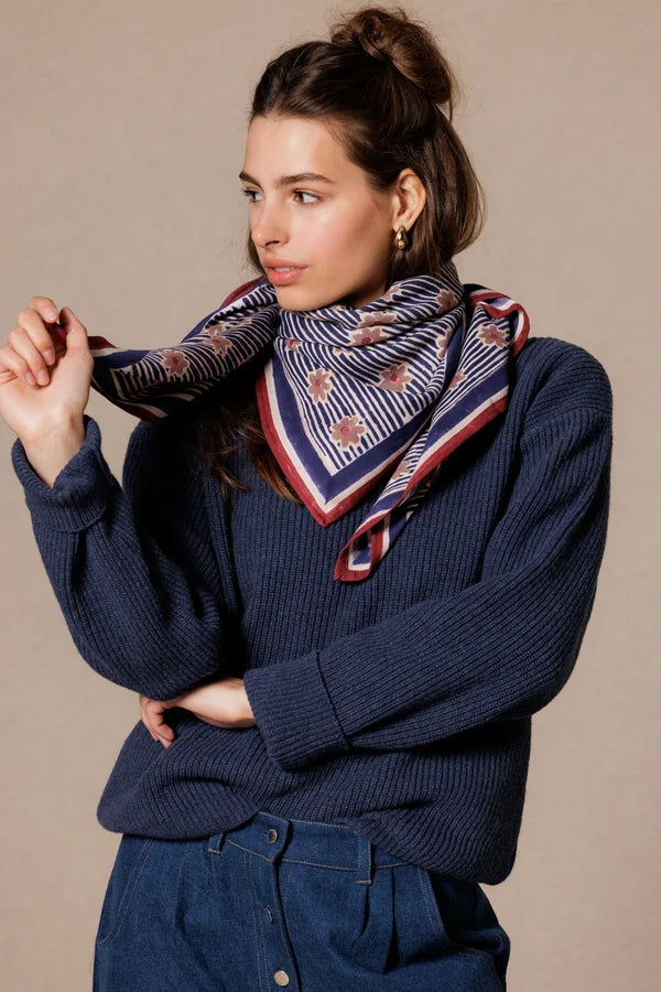 Big foulard Latika - Anna indigo
