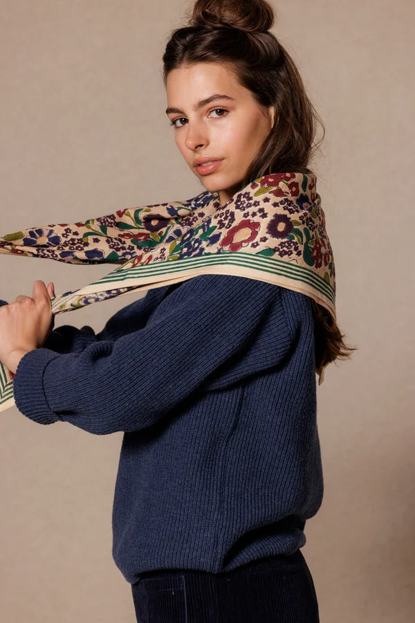 Big foulard Latika - September macadamia