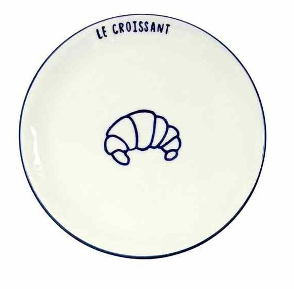 Assiette Petit déjeuner - Le croissant