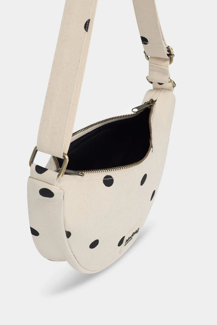 Sac banane Andrea - Pois écru