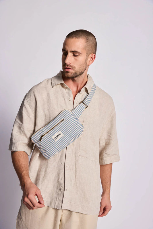 Sac banane Harry - Rayures bleu