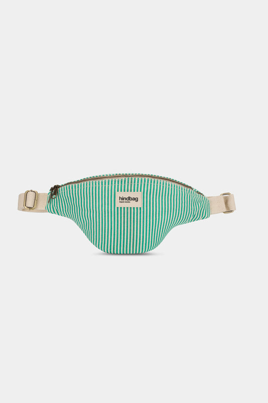 Sac banane Olivia - Rayures vert