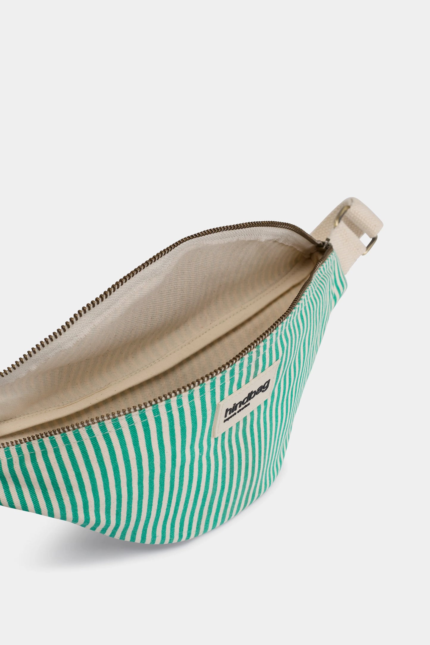 Sac banane Olivia - Rayures vert