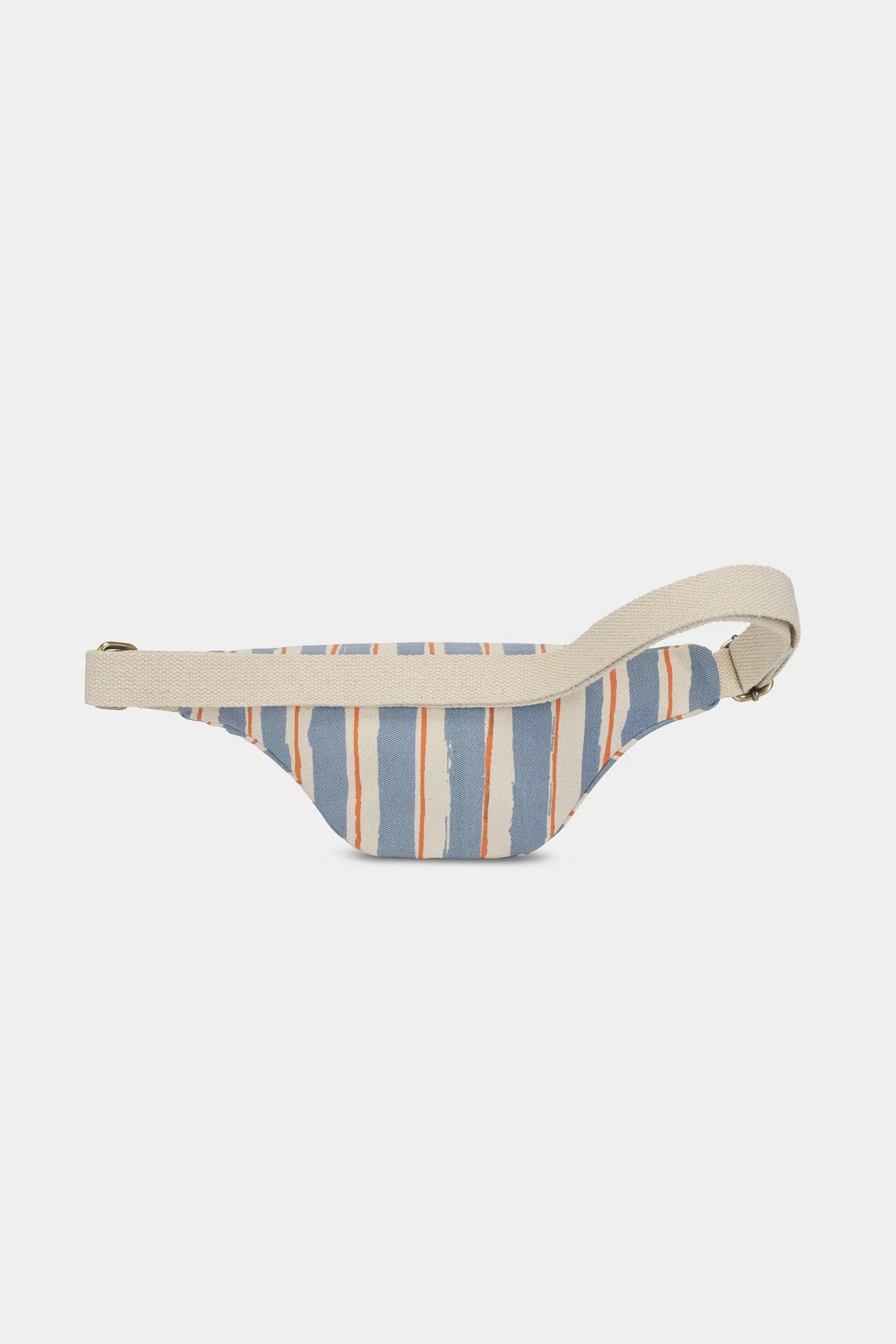 Sac banane Olivia - Rayures orange et bleu