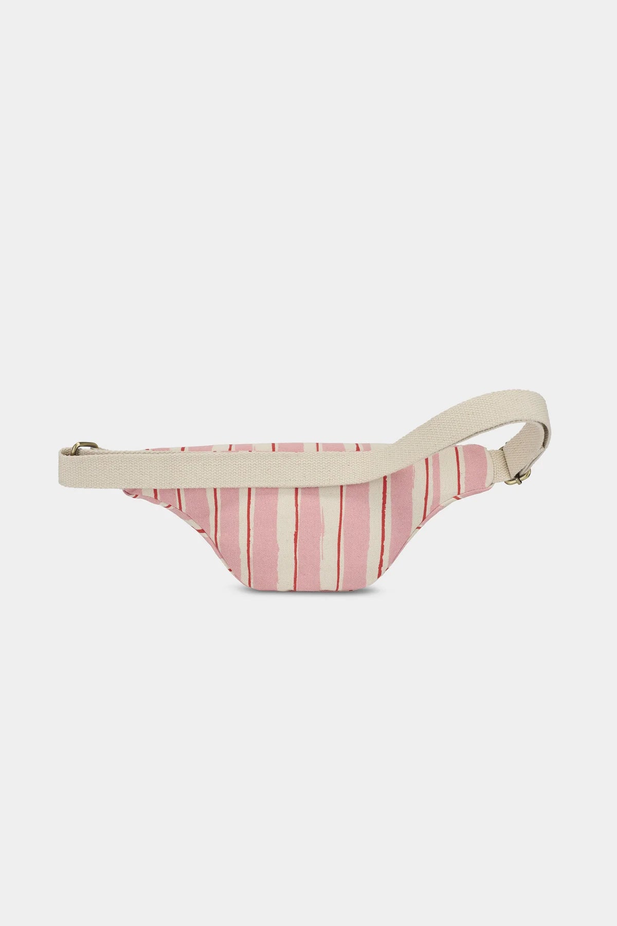 Sac banane Olivia - Rayures rouge et rose