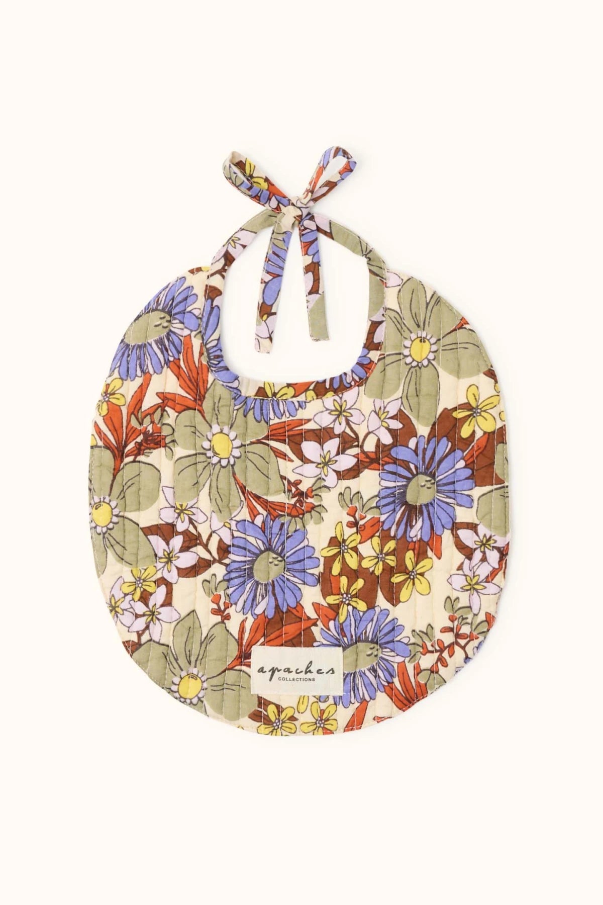 Bavoir Shampa Bouquet - Macadamia — Apaches collections , Lyon