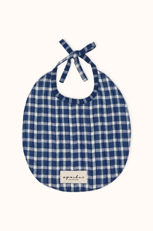 Bavoir Shampa - Khadi vichy navy