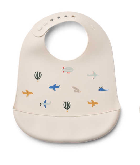 Bavoir en silicone - Aviator multi