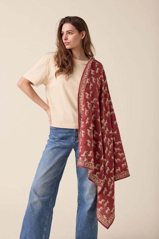 Big foulard Latika - Bengale dahlia