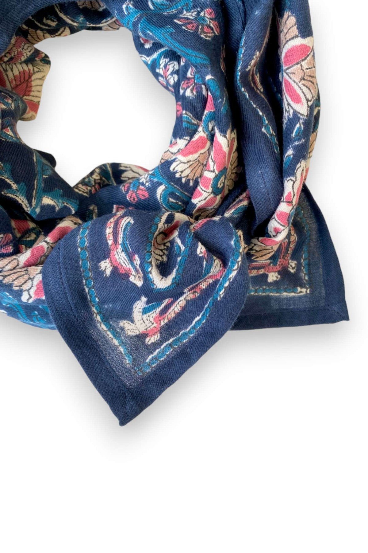 Big foulard Latika - Bird céleste