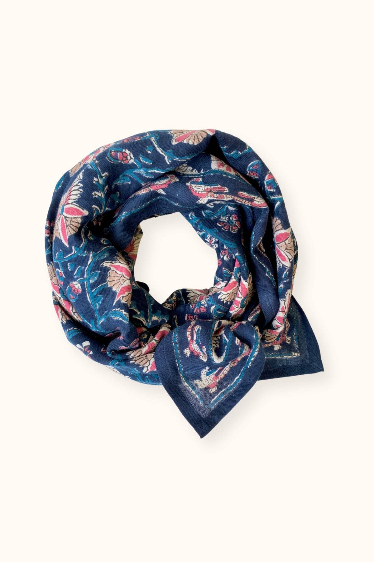 Big foulard Latika - Bird céleste