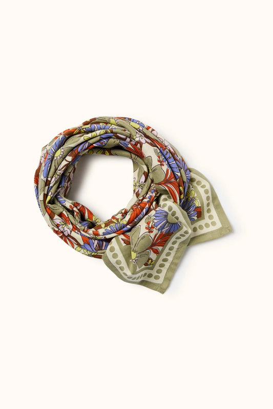 Big foulard Latika - Bouquet macadamia