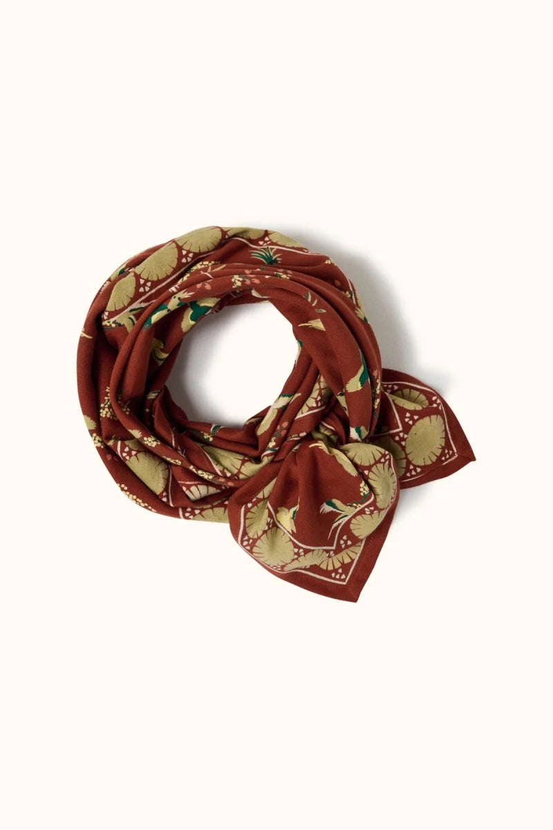 Big foulard Latika - Cerisier sierra