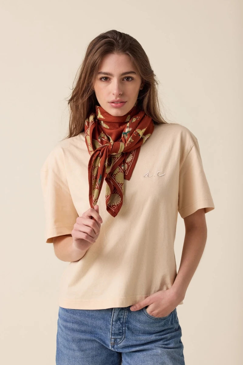 Big foulard Latika - Cerisier sierra