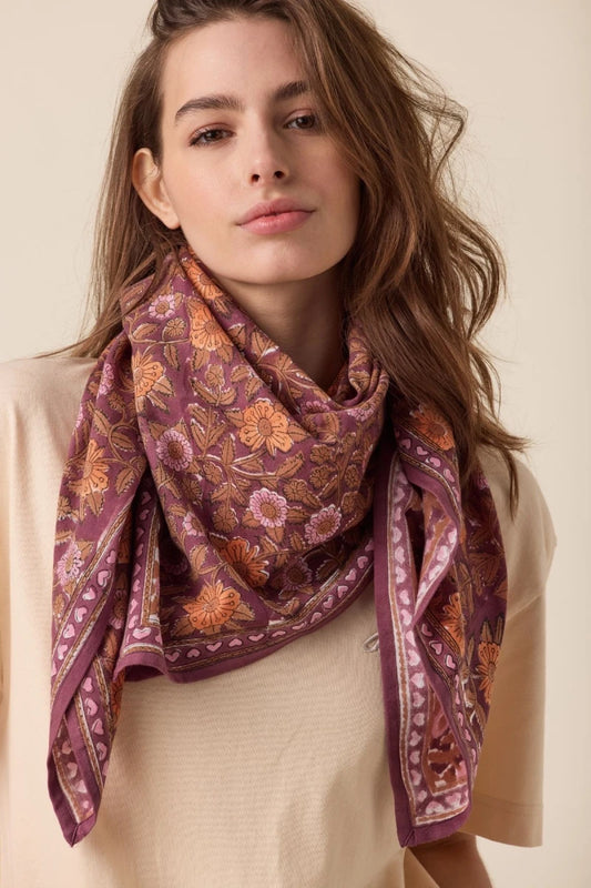 Big foulard Latika - Coeur truffe