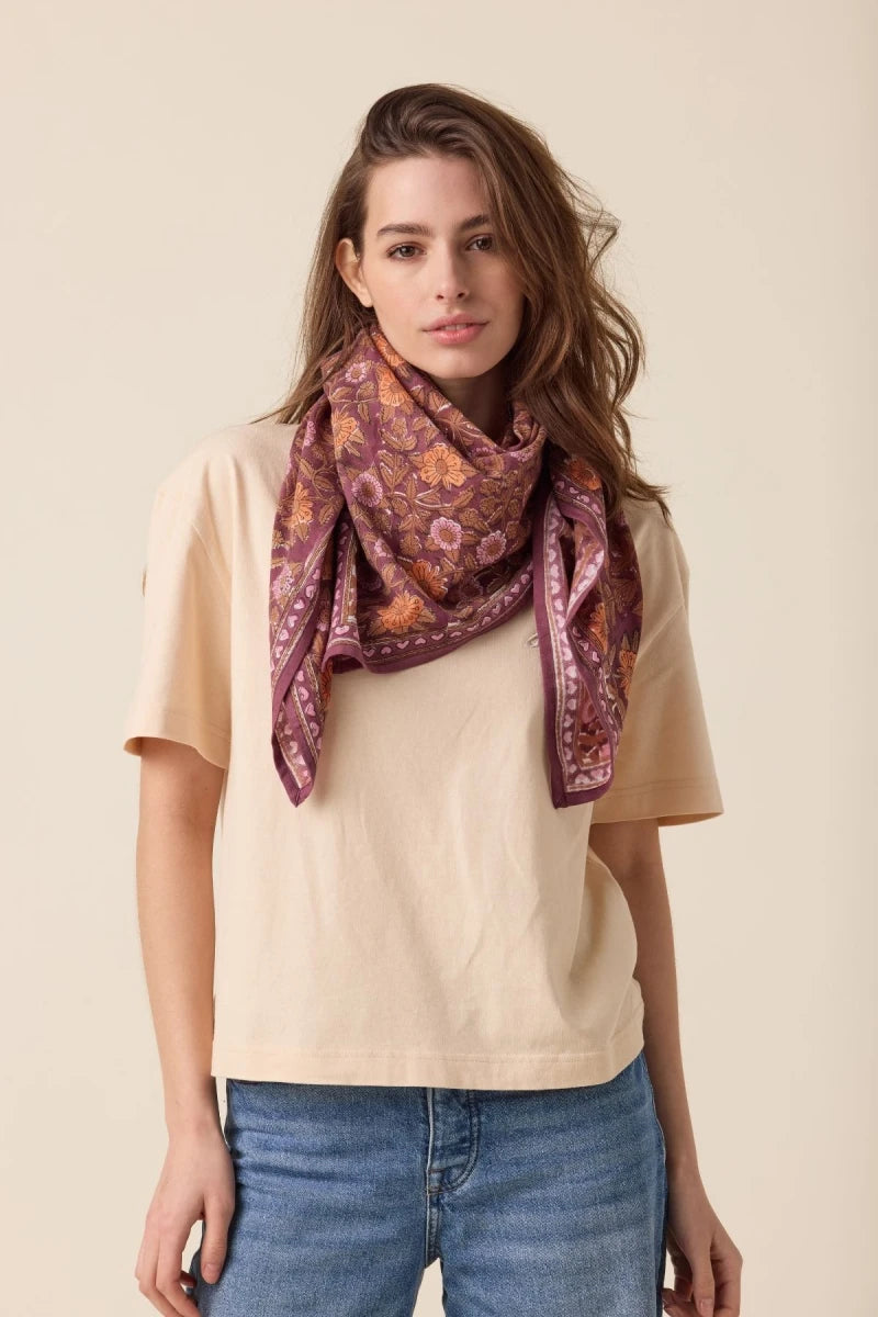 Big foulard Latika - Coeur truffe