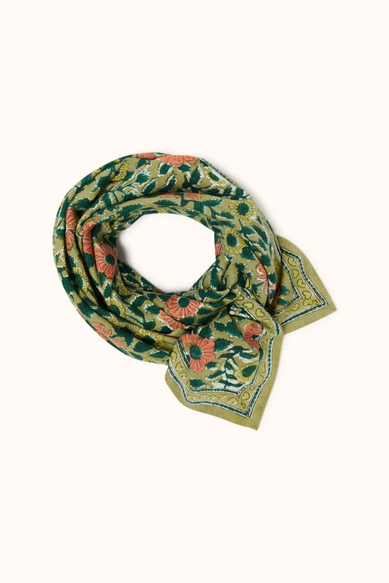 Big foulard Latika - Coeur khaki