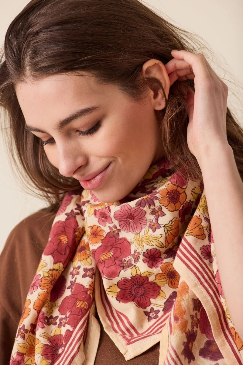 Big foulard Latika - Joy dahlia