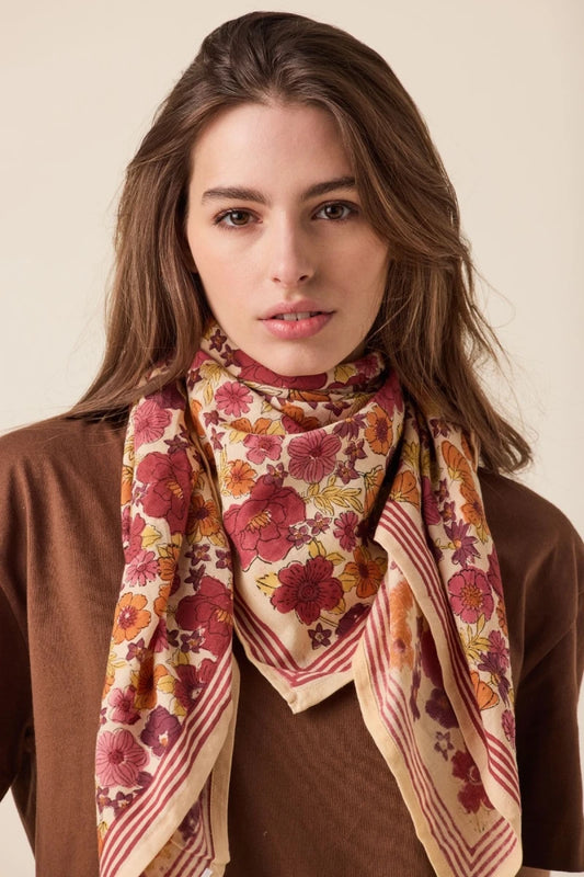 Big foulard Latika - Joy dahlia