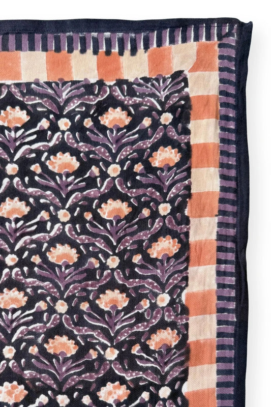 Big foulard Latika Cactus - Navy — Apaches collections , Lyon