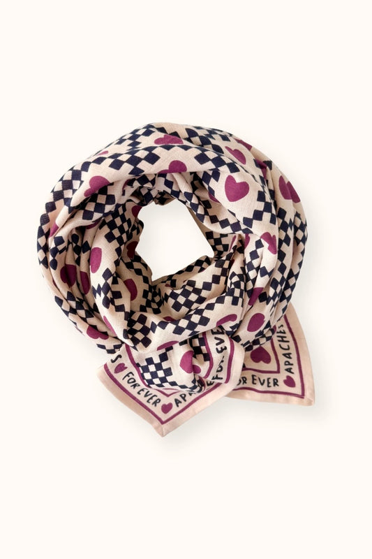 Big foulard Latika - Amor macadamia