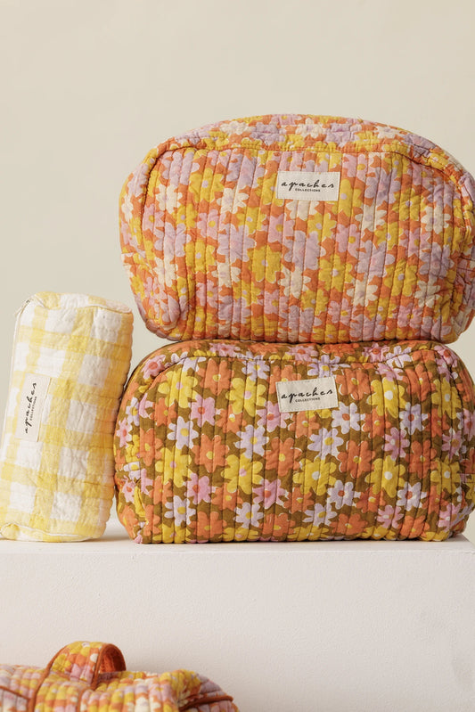 Grande trousse Gayane - Pâquerette orange