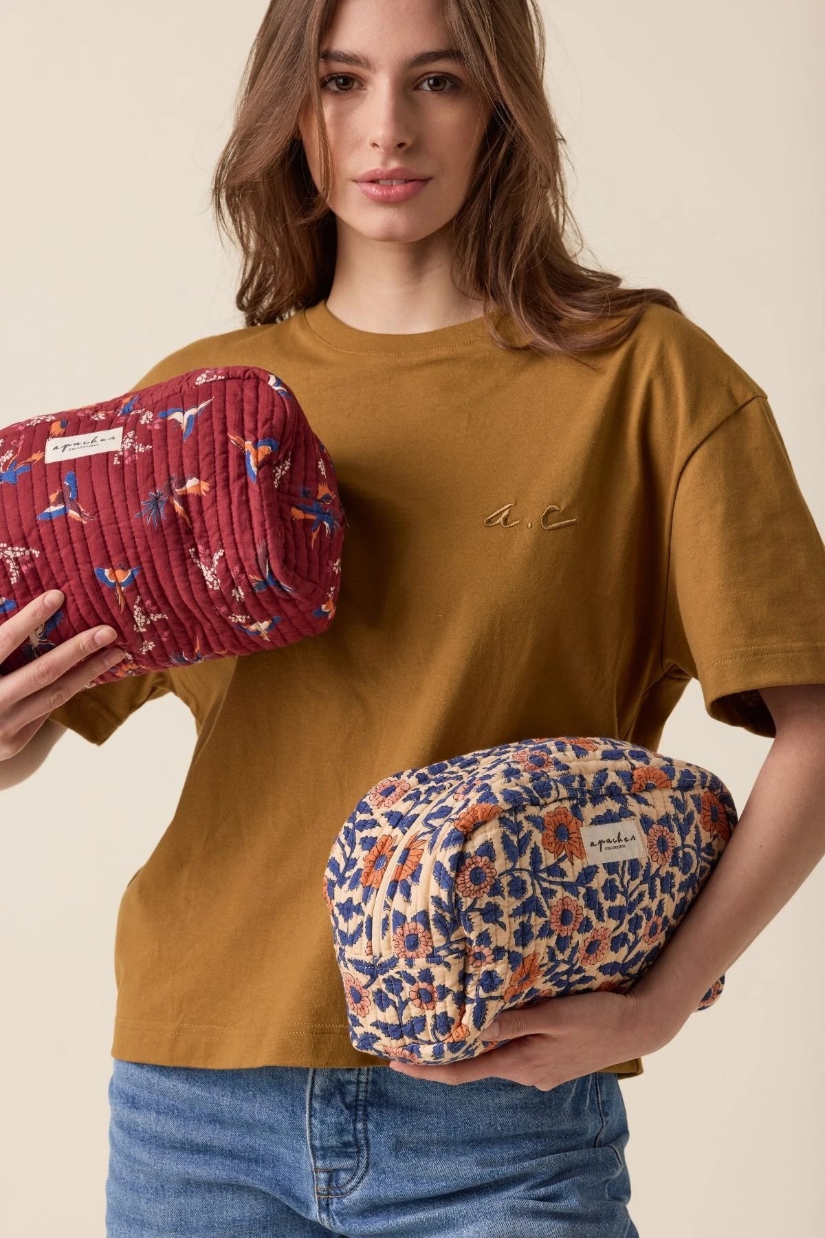 Grande trousse Gayane - Coeur bleu royal