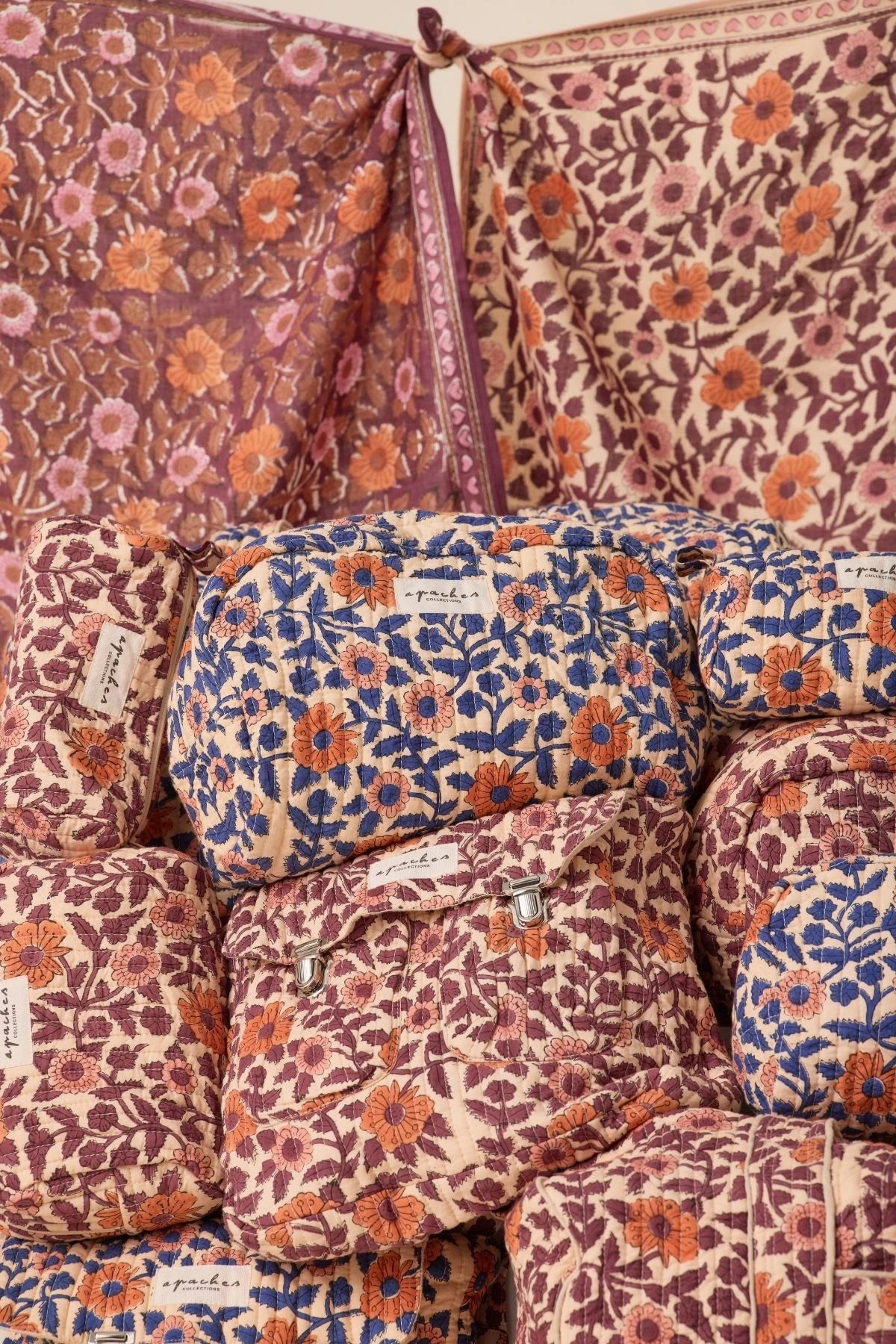 Grande trousse Gayane - Coeur bleu royal