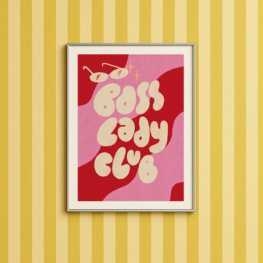 Affiche A5 - Boss lady club