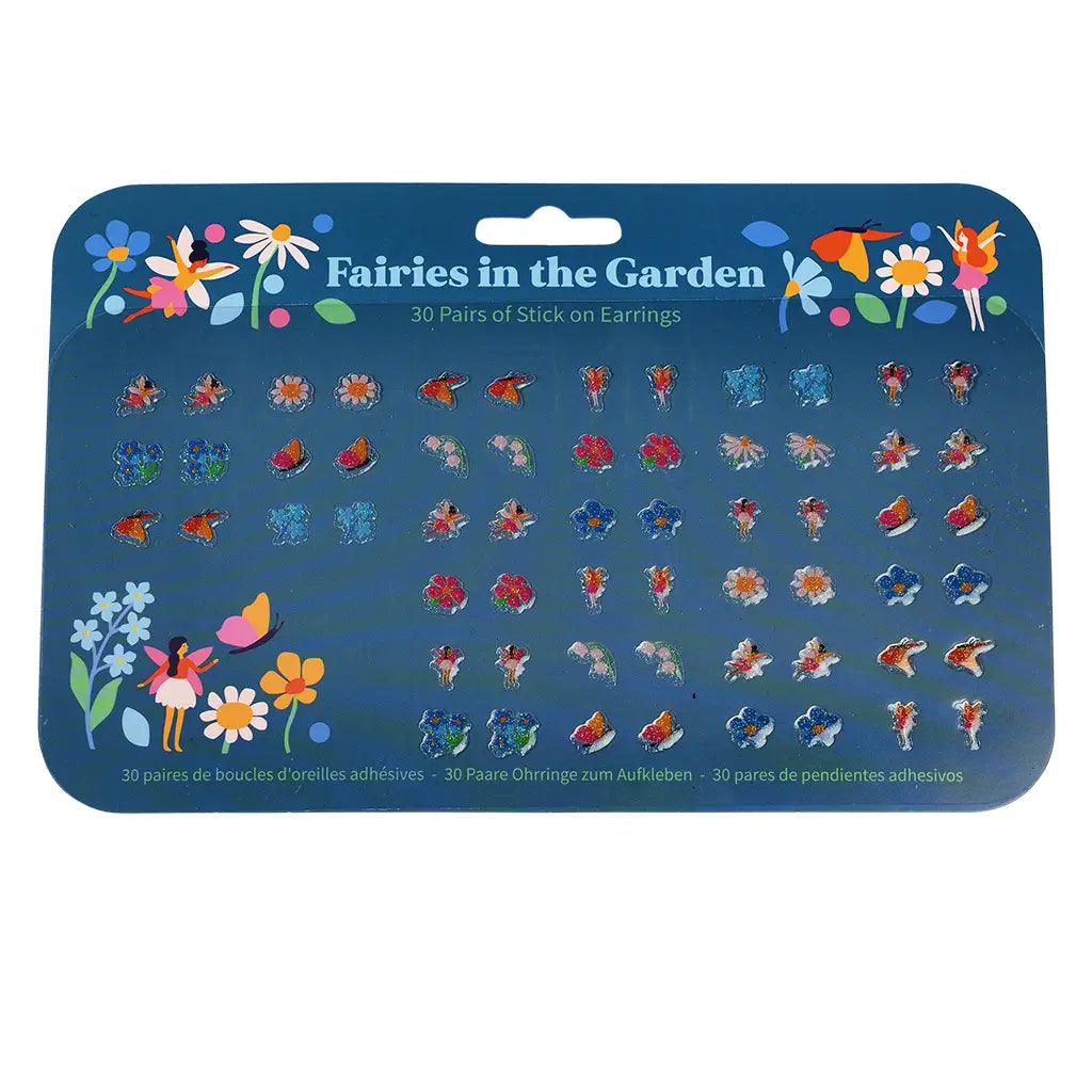 Boucles d'oreilles autocollantes - Fées dans le jardin — Rex , Lyon