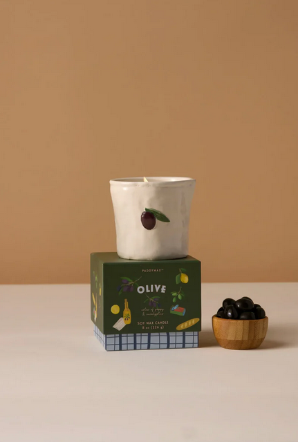 Bougie Bistro céramique - Olive - Fig & olive