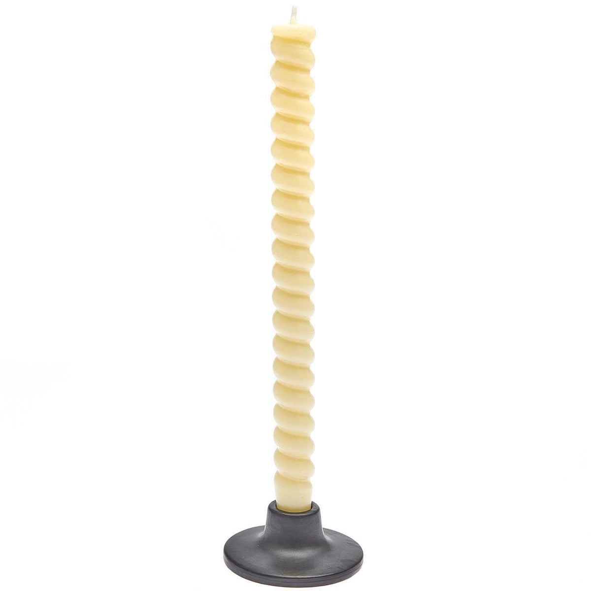 Bougie spirale 28 cm - Jaune sorbet