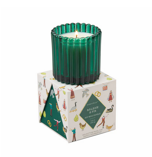 Bougie Christmas - Ribbed glass - Green — Paddywax , Lyon