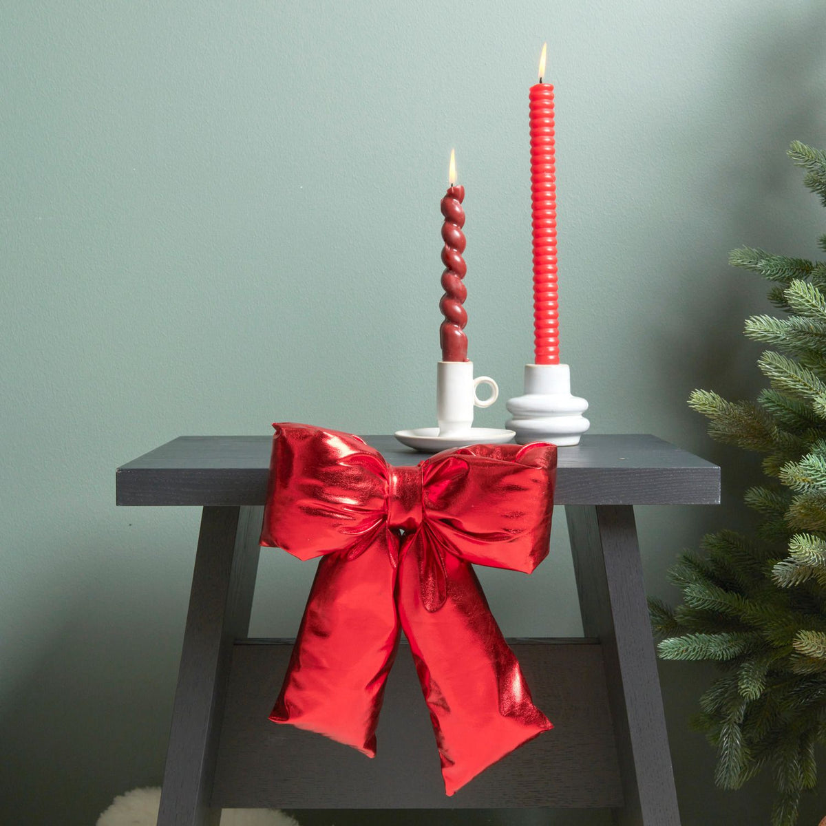 Bougie spirale 18,5 cm - Rouge foncé