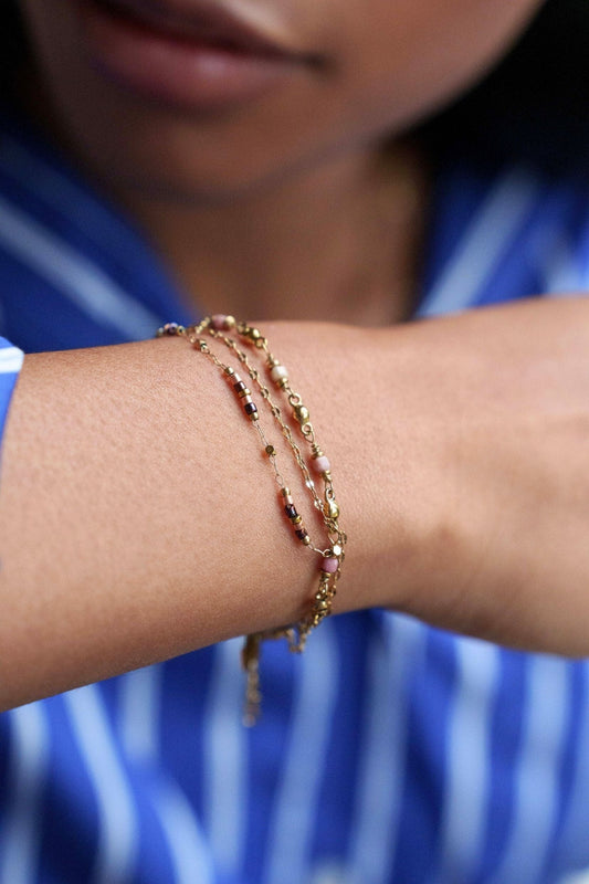Bracelet Donna - Rhodonite (rosé)