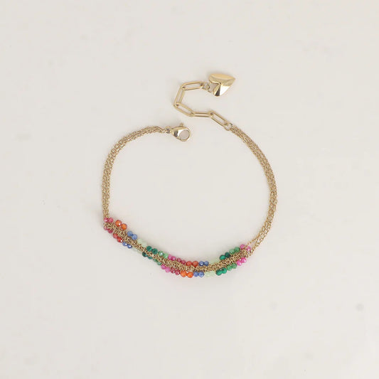 Bracelet Mina - Doré/multi
