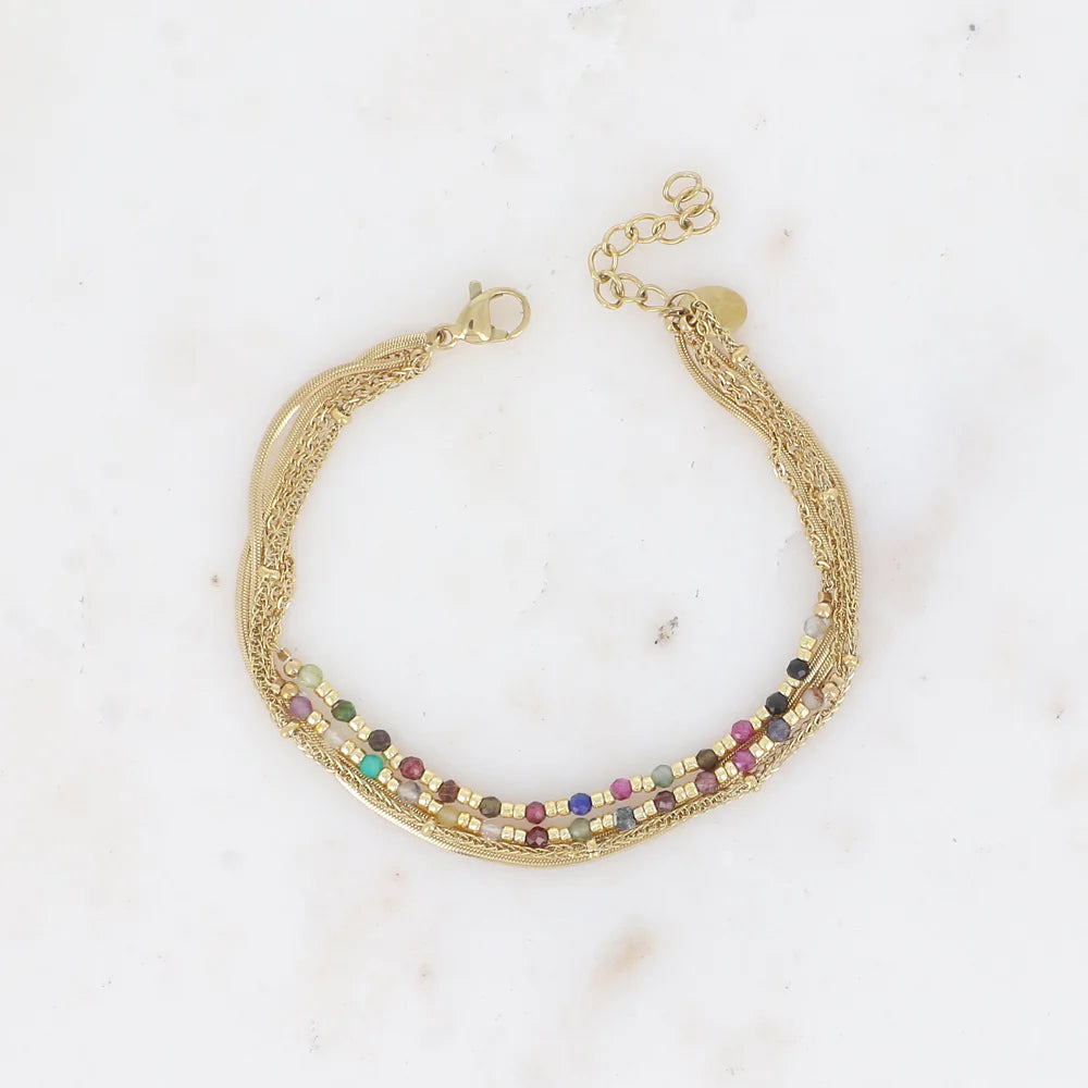 Bracelet Ellyn - Agate multi