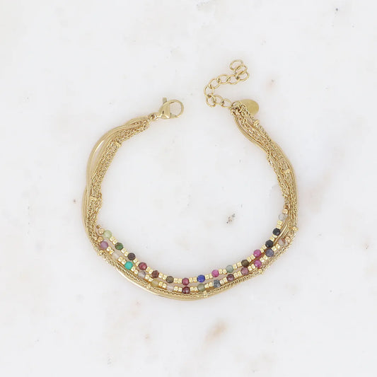 Bracelet Ellyn - Agate multi