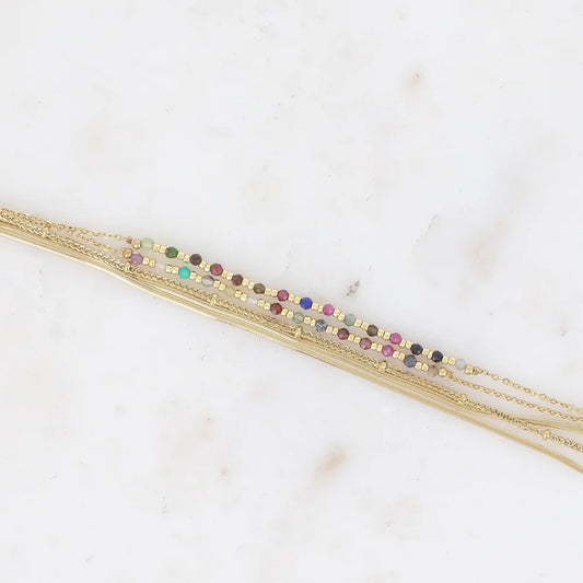 Bracelet Ellyn - Agate multi