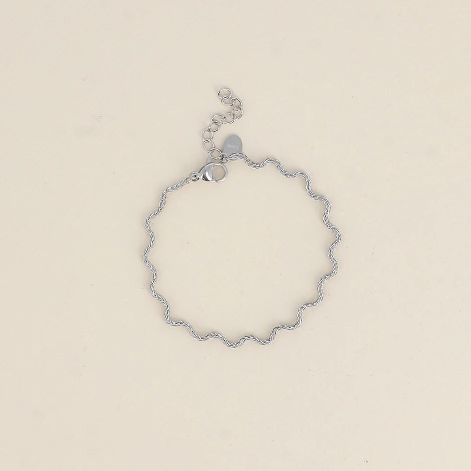 Bracelet Moka - Chaîne zigzag - Argent