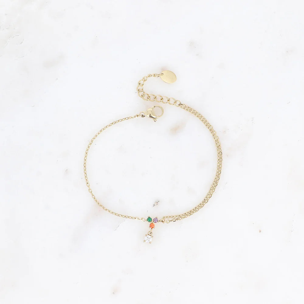 Bracelet Norya - Doré/multi