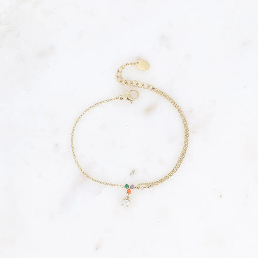 Bracelet Norya - Doré/multi