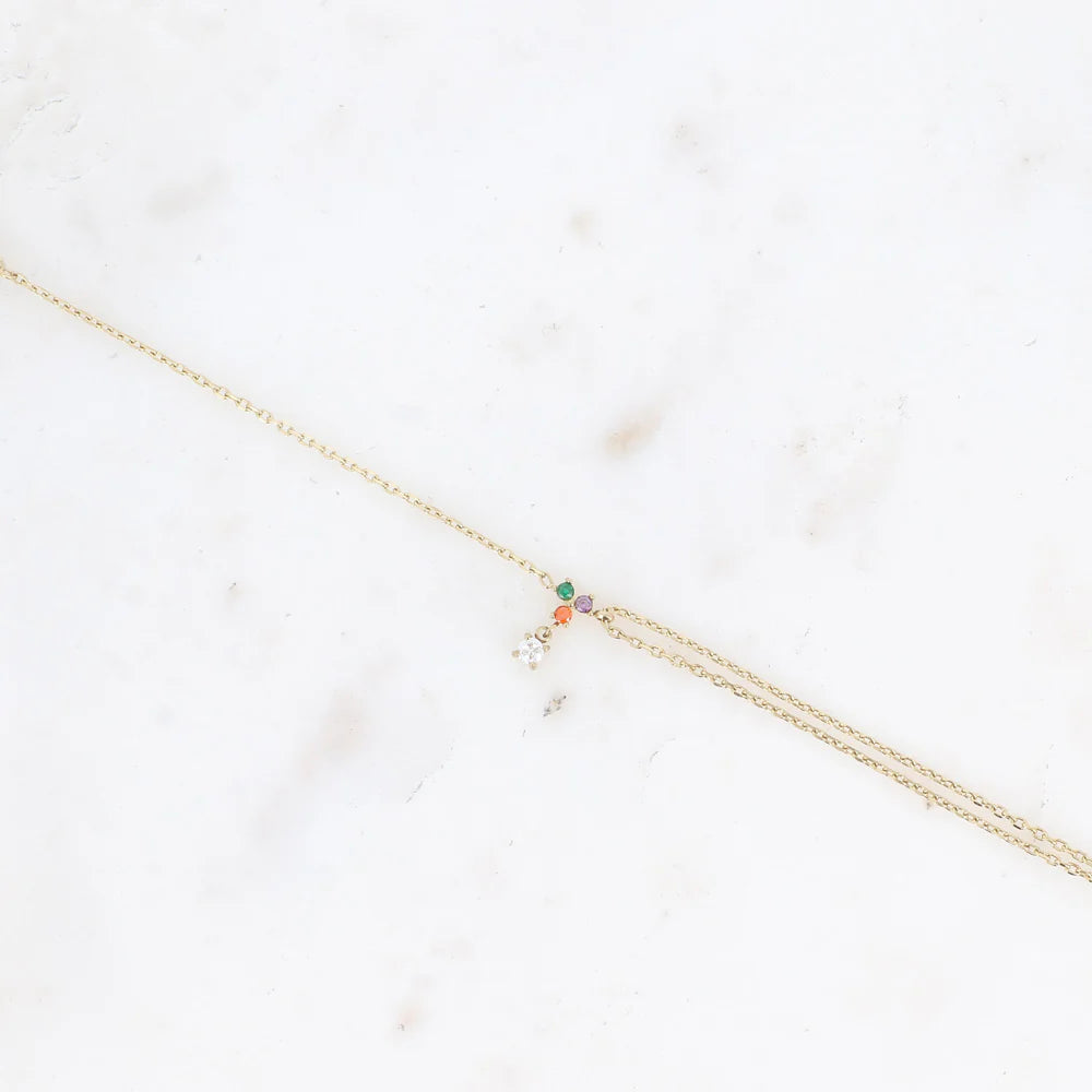 Bracelet Norya - Doré/multi